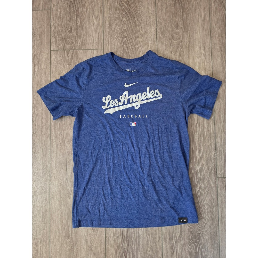Nike Los Angeles Dodgers Baseball T-Shirt Mens Large Blue Heather MLB
